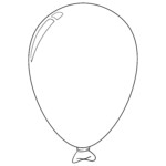 10 Best Balloon Outline Printable Printablee