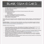 10 Best Blank Osha 10 Card In 2020 Osha Cards Checklist Template
