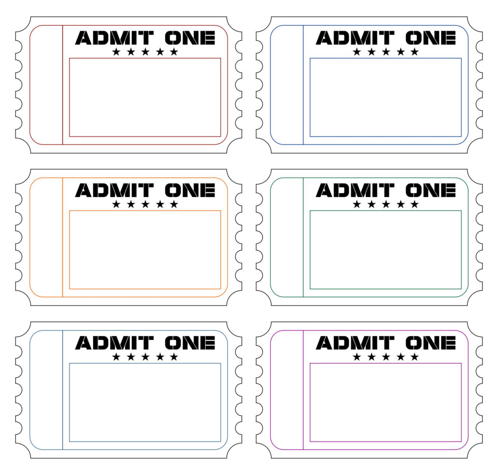 10 Best Free Printable Admit One Ticket Templates Printablee