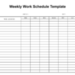 10 Best Free Printable Blank Employee Schedules Printablee