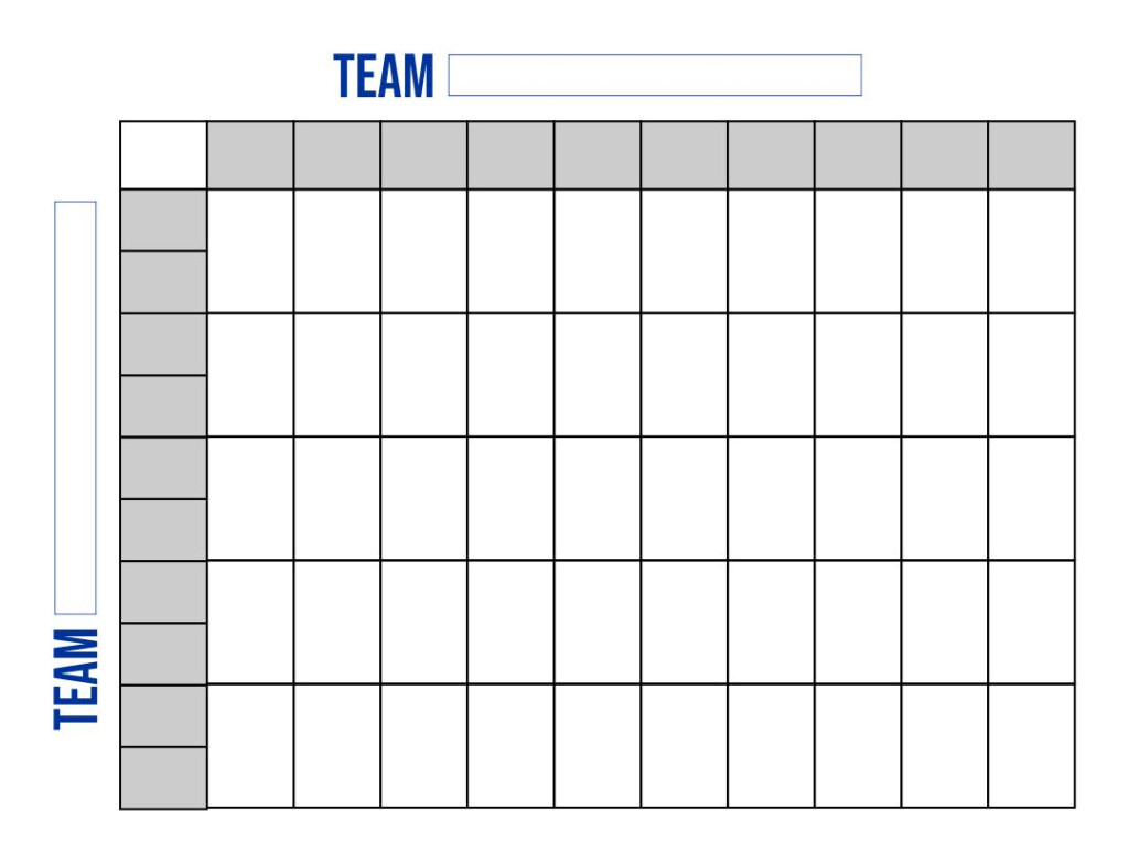 10 Best Printable 100 Square Football Pool Grid Printablee