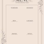 10 Best Printable Blank Restaurant Menus Printablee