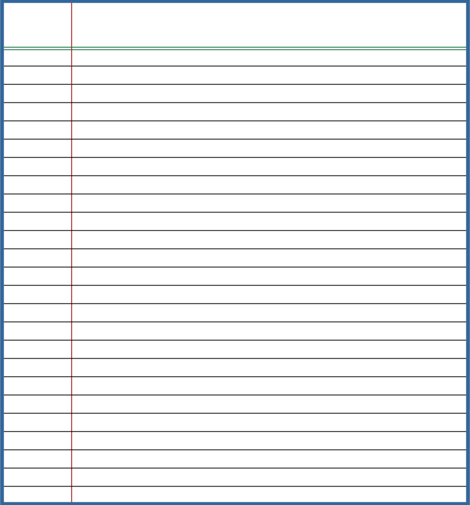 10 Best Standard Printable Lined Writing Paper Printablee