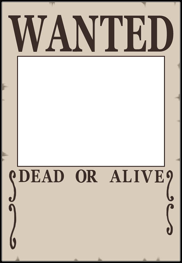 11 Blank Wanted Posters Free Printable Word PDF PSD Vector EPS