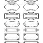 15 Printable Blank Vintage Apothecary Labels Set Editable PDF
