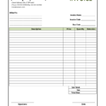 2021 Invoice Template Fillable Printable PDF Forms Handypdf