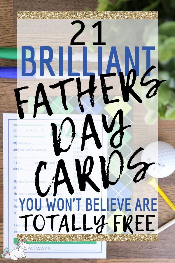 21 Best Printable Fathers Day Cards Dad Will Love The Mummy Front