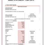 23 Editable Bank Statement Templates Free Template Lab For Blank
