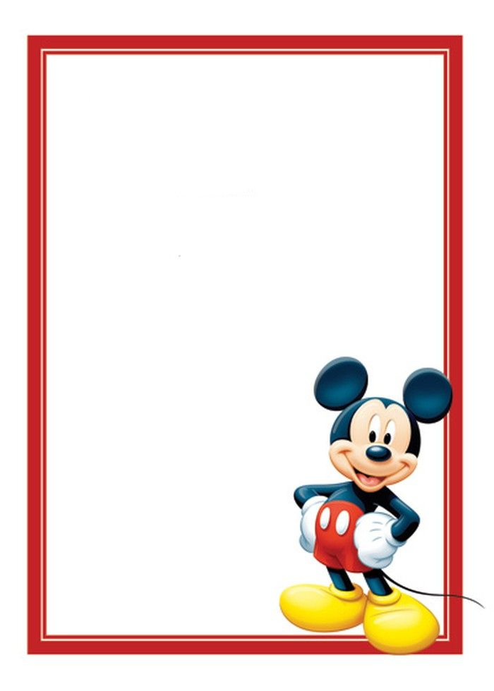 23 Inspiring Mickey Mouse Blank Invitation Template Photography 