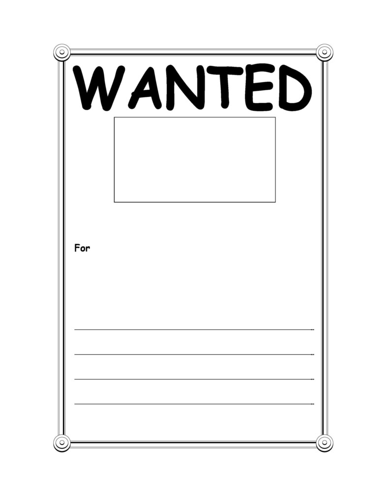 29 FREE Wanted Poster Templates FBI And Old West 