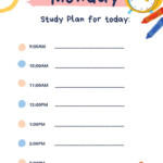 3 Free Weekly Daily Study Schedule Planner PDF Word Weekly