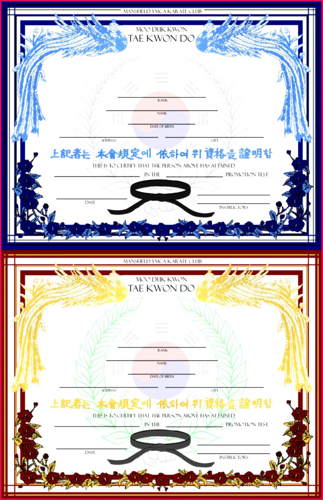 3 Shotokan Karate Certificate Templates 65899 FabTemplatez