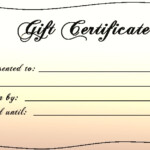 30 Printable Gift Certificates Certificate Templates