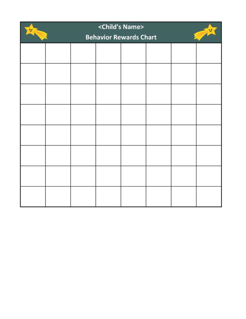 44 Printable Reward Charts For Kids Pdf Excel Word In Blank Reward Chart Template Best 