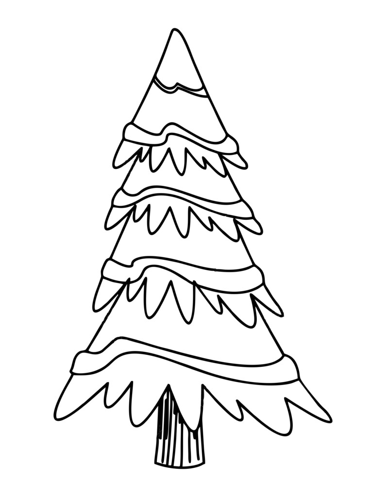 5 Best Printable Blank Christmas Tree Printablee
