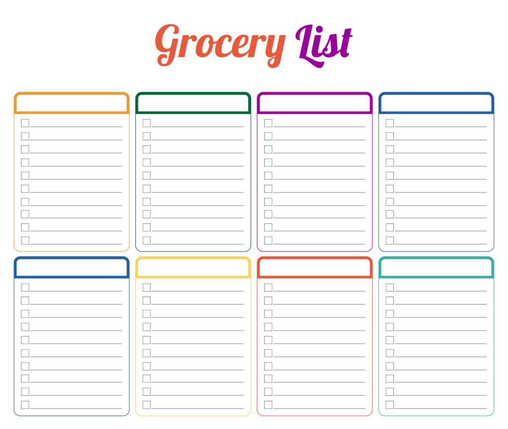 5 Best Printable Blank List Printablee