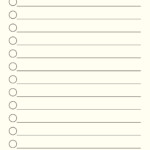 5 Best Printable Blank List Printablee