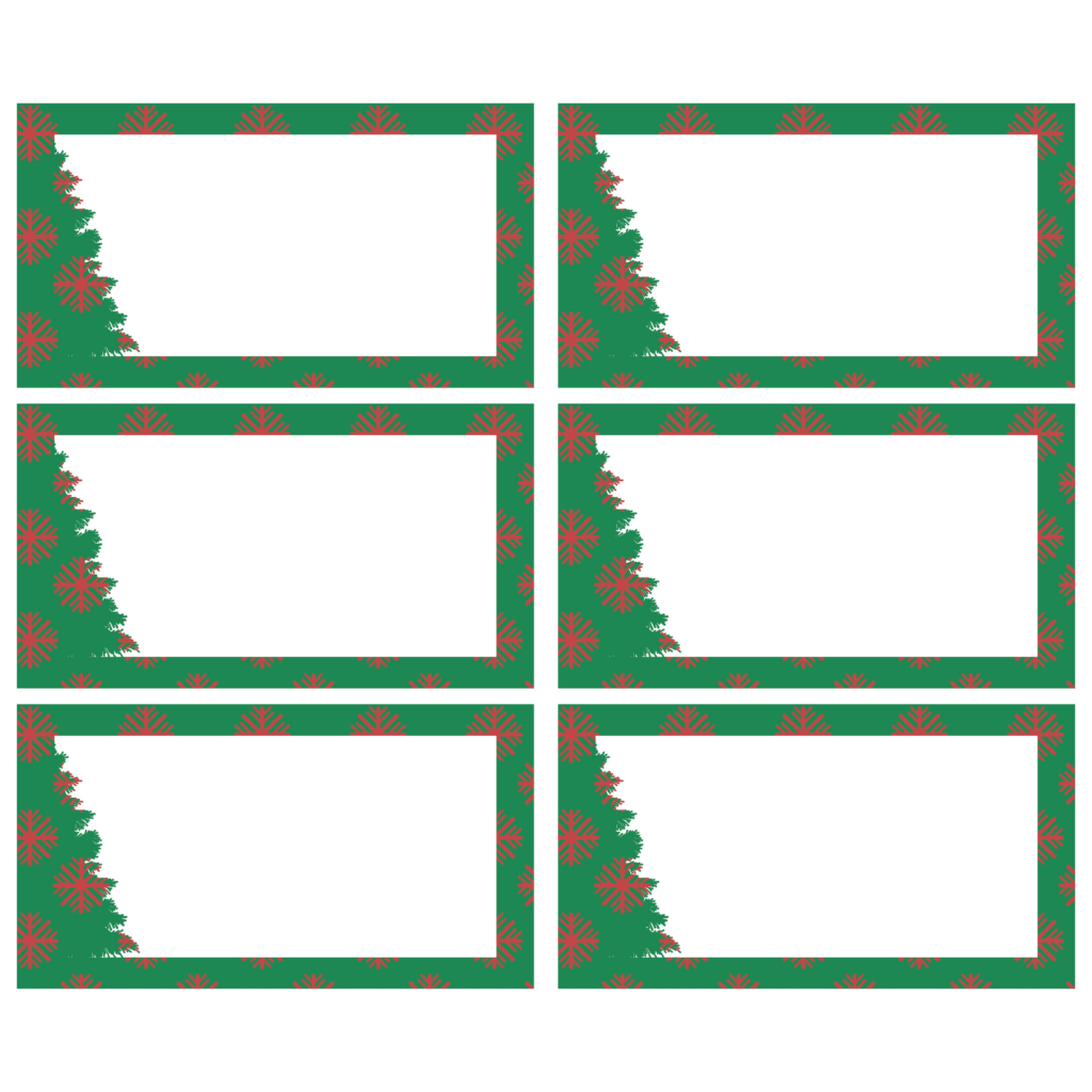 6 Best Blank Printable Christmas Gift Tags Printablee