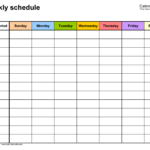 7 Day Printable Weekly Calendar Calendar Printables Free Templates