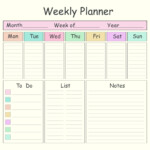 8 Best Blank Printable Weekly Calendars Templates Printablee