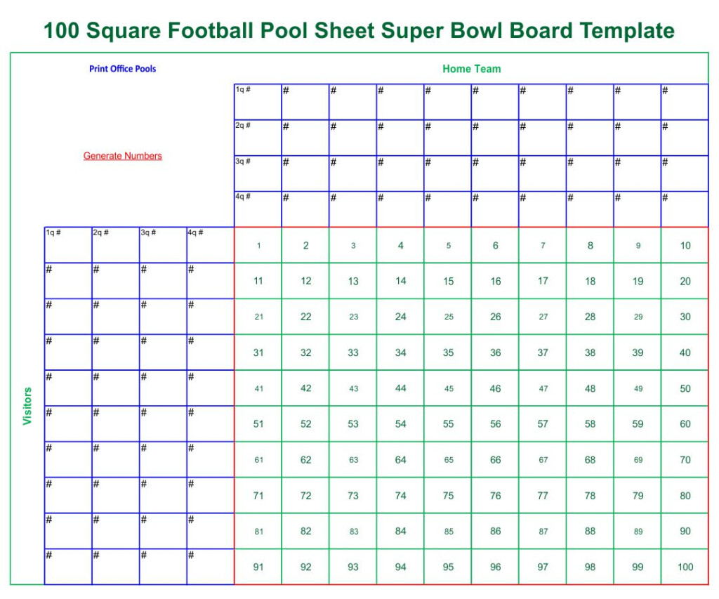 8 Best Printable Football Pool Sheets Printablee