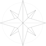 8 Point Compass Rose Coloring Page Free Printable Coloring Pages