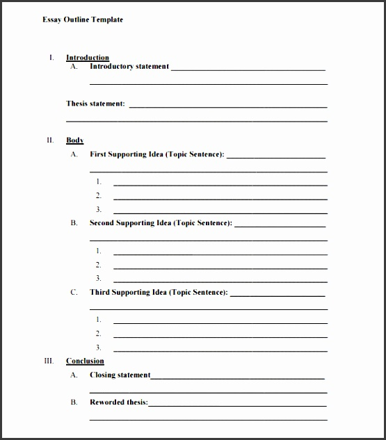 8 Printable Outline Template SampleTemplatess SampleTemplatess