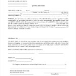 8 Sample Quit Claim Deed Forms Sample Templates