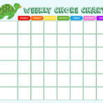 9 Best Blank Weekly Chore Chart Printable Templates Printablee