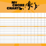 9 Best Blank Weekly Chore Chart Printable Templates Printablee