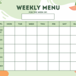 9 Best Printable Blank Menu For Daycares Printablee