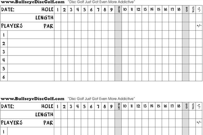 9 Golf Scorecard Templates Free Download