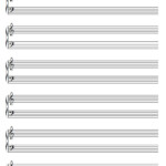 A4 Piano Music Blank Sheet 2 Clefs 5 And 6 Staves Blank Etsy