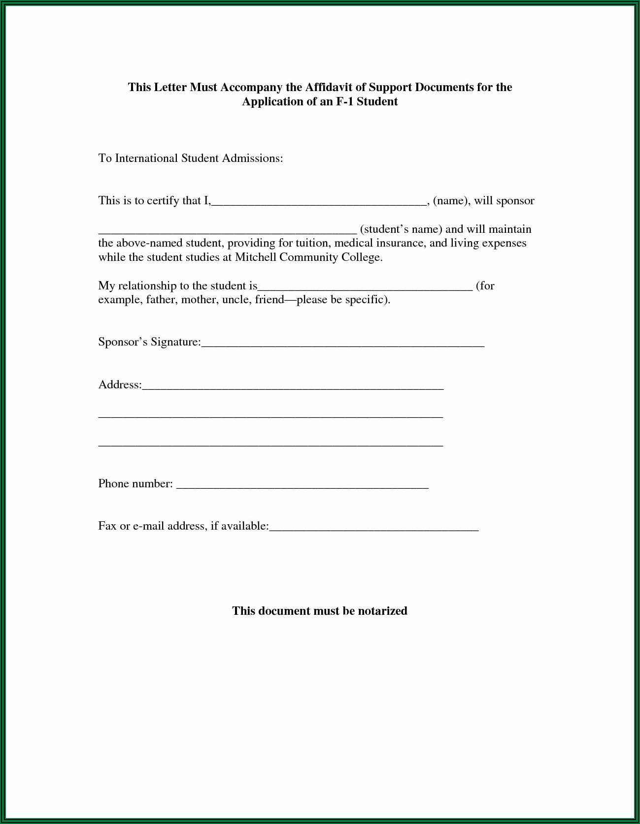 Affidavit Form For Immigration I 751 Form Resume Examples Bw9jQWd327