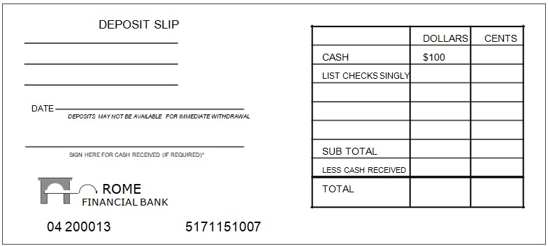Bank Deposit Slip Template Payroll Template Biodata Format Download