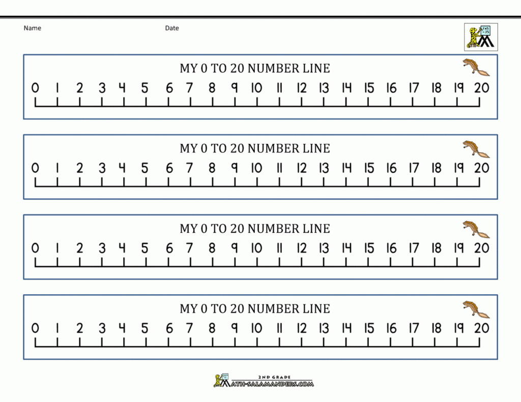 Best Number Line To 20 Printable Christine Website