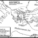 Bible Maps Paul s Second Missionary Journey Paul s Missionary
