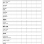 Blank Budget Worksheet Printable Printable Worksheets