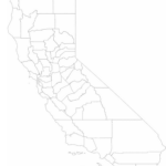 Blank California County Map Free Download