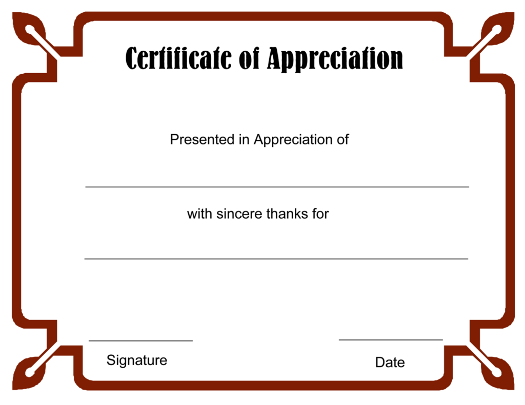 Blank Certificate Templates To Print Blank Certificate Template 