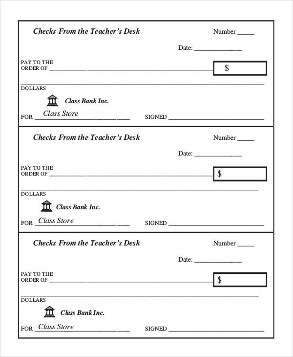 Blank Check Template 7 Free PDF Documents Download Free Premium
