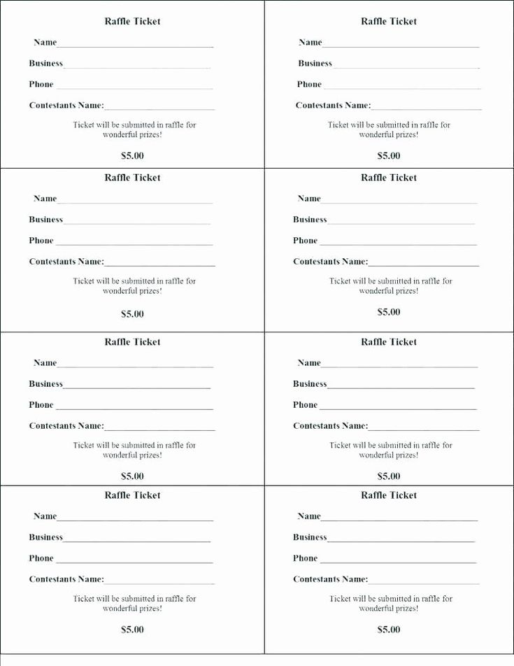 Blank Contest Entry Form Template Best Of Entry Form Template Word In 