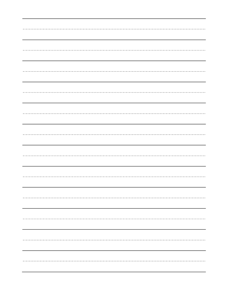 Blank Handwriting Worksheets