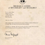 Blank Hogwarts Acceptance Letter Template Free Download