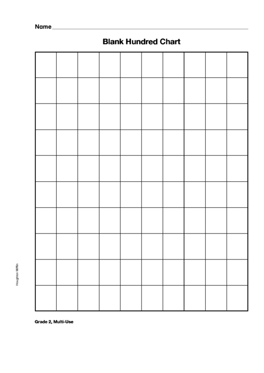 Blank Hundred Chart Printable Pdf Download