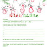 Blank Letter To Santa Template Free Printable Santa Letter