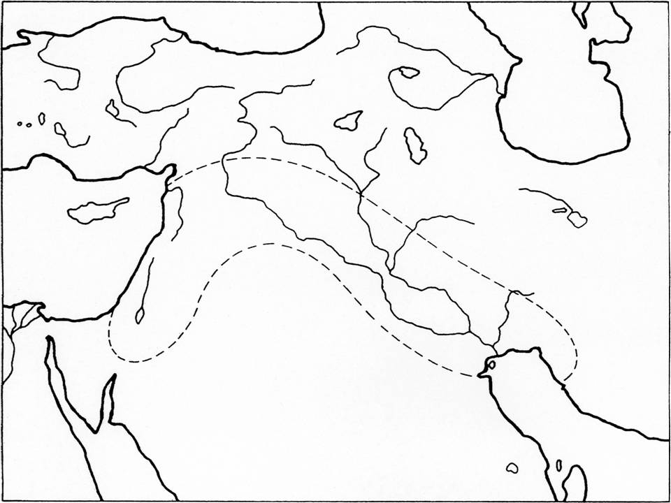 Blank Map Fertile Crescent