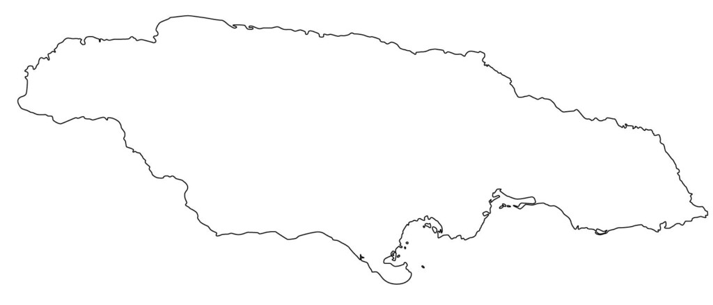 Blank Map Of Jamaica Blank Map Of Jamaica With Borders Caribbean 