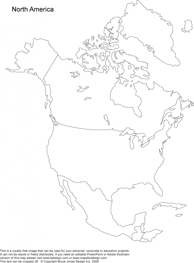 Blank Map Of North America Printable Printable Maps