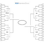 Blank NCAA Tournament Brackets To Print For Men s March Madness